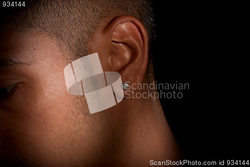 Image of Male ear jewelry