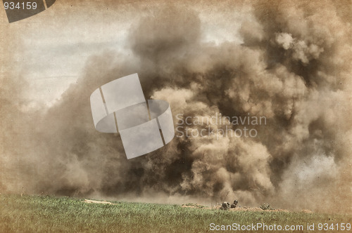 Image of Explosion. Grange stile 
