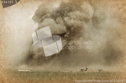 Image of Explosion. Grange stile 