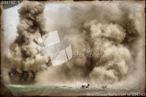 Image of Explosion. Grange stile 