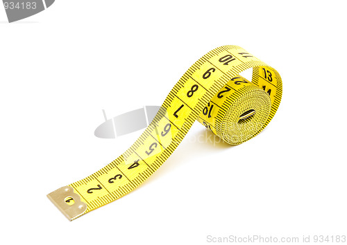 Image of Yellow measuring tape 