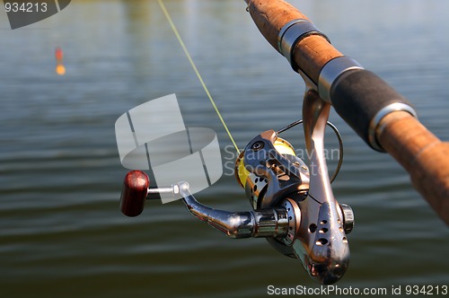 Image of spinning and lake