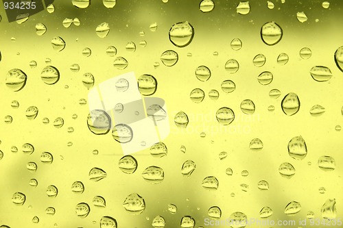 Image of rain drops on glass