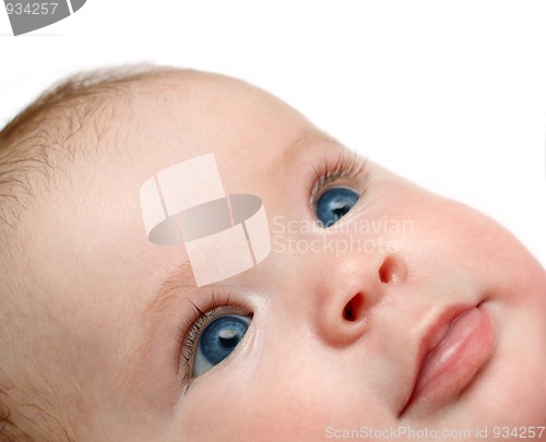 Image of looking newborn baby