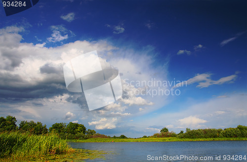 Image of lake coming soon storm