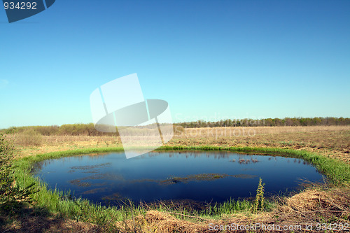 Image of small round lake