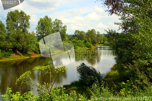 Image of summer lake landscape
