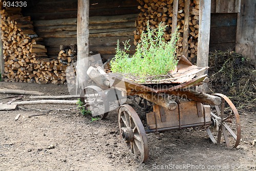 Image of old obsolete wagon