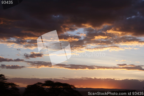 Image of african sunset