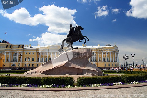 Image of Peter 1 monument in Saint-petersburg