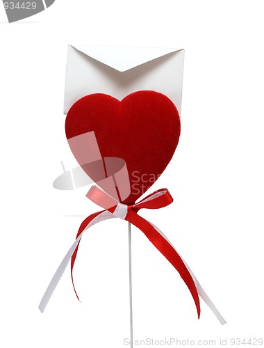 Image of love letter to valentine day