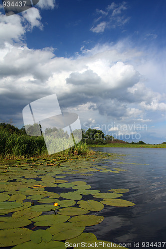 Image of lake coming soon storm