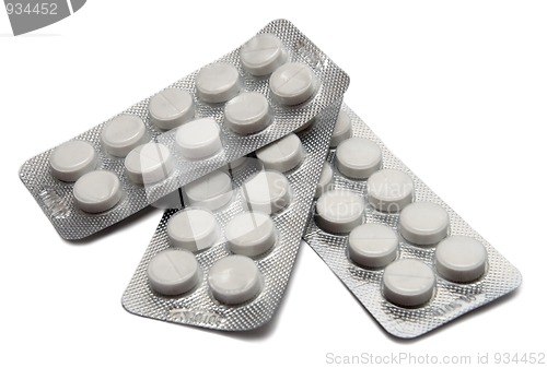Image of three blisters with pills