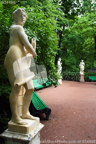 Image of Summer gardens in Saint Petersburg