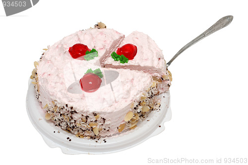 Image of sweet strawberry cake