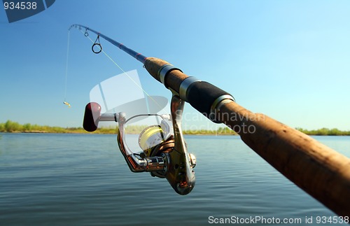 Image of spinning and lake