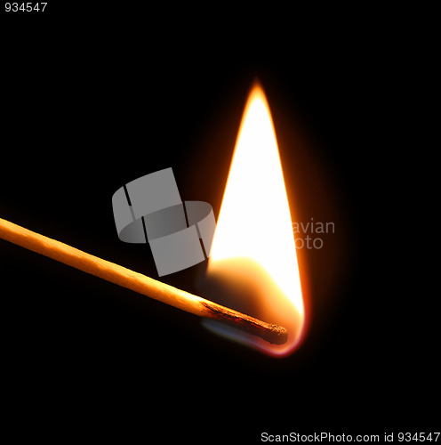 Image of burning match