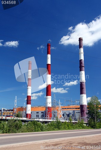 Image of factory chimneys