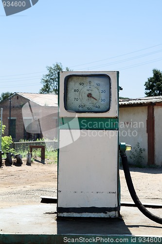 Image of old filling station petrol