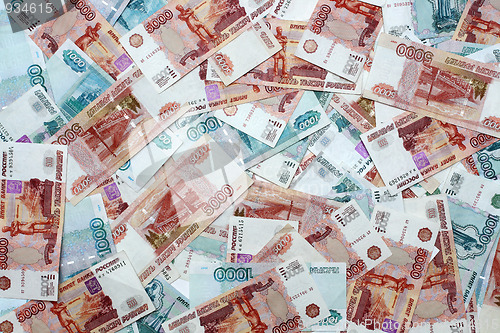 Image of russian money background