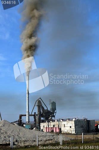 Image of black toxic smoke