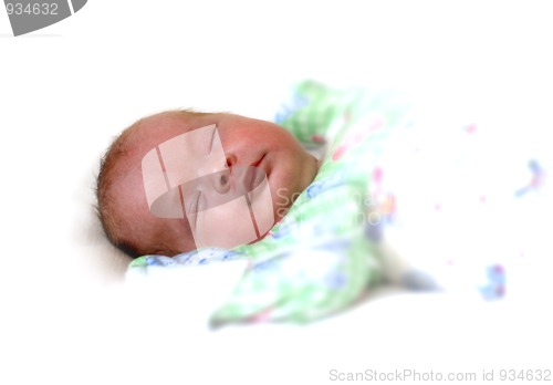 Image of sleeping newborn baby