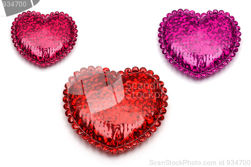 Image of valentine day - three hearts