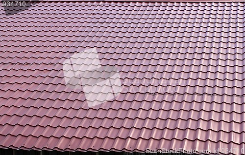 Image of brown roof tile textured background