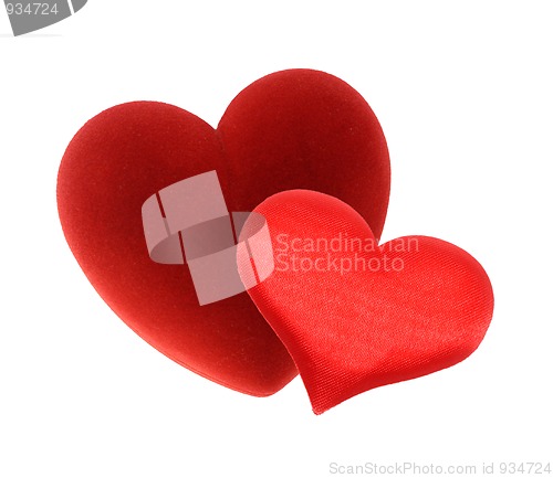 Image of different hearts couple