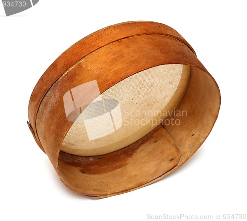 Image of old wooden sieve