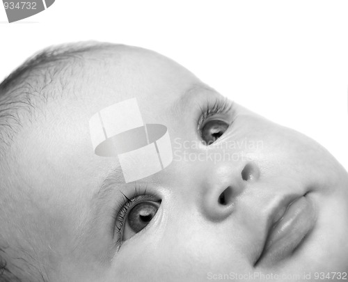 Image of looking newborn baby