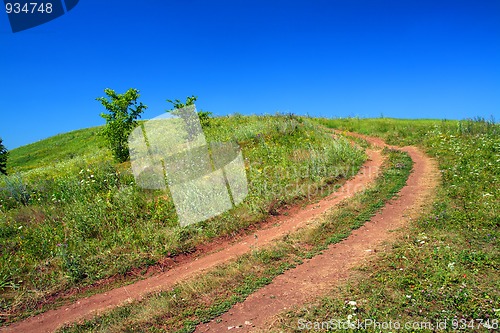 Image of road uphill