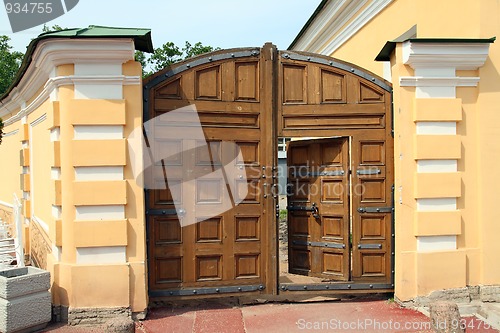 Image of old wooden gate