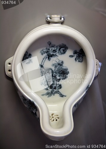 Image of retro ornate urinal