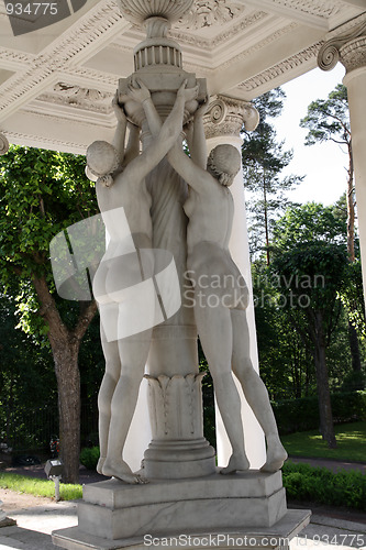 Image of pavilion of three grace in Pavlovsk