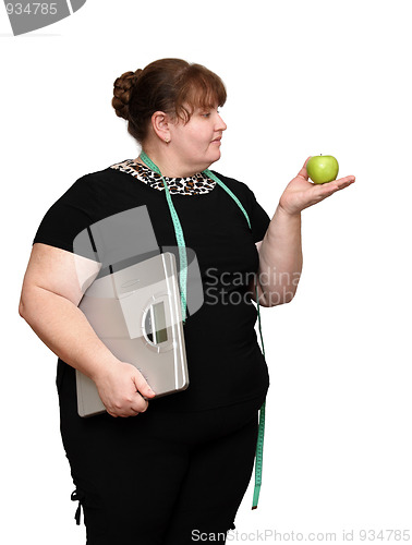 Image of dieting overweight women