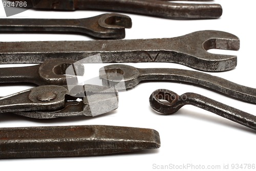 Image of old dirty tools