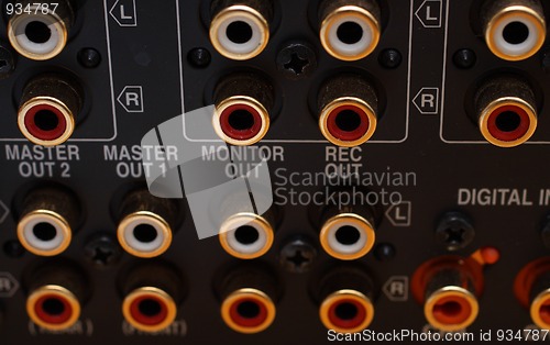 Image of sound music gold sockets