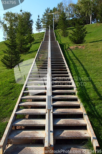 Image of metal staircase