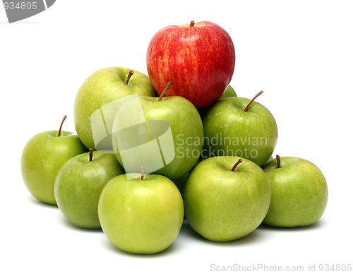 Image of domination concepts with apples