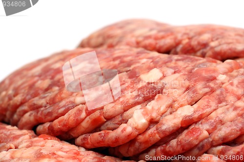 Image of raw minced meat close-up