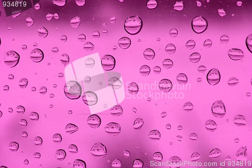 Image of rain drops on glass