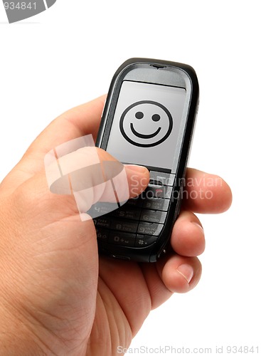 Image of mobile phone in hand