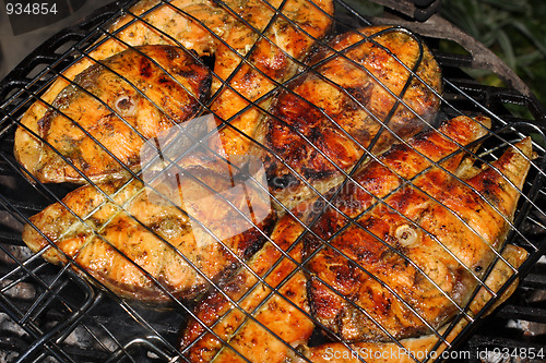 Image of Salmon on grill