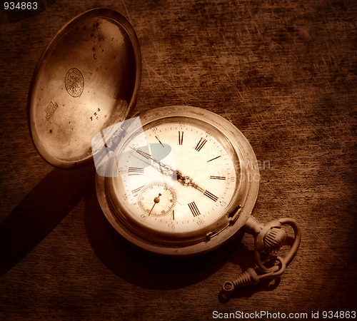 Image of Old silver watch