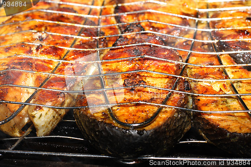 Image of Salmon on grill