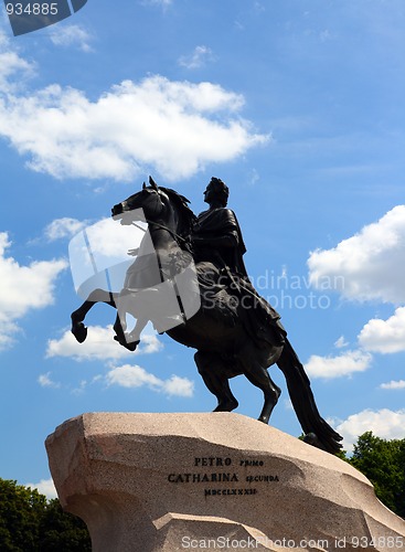 Image of Peter 1 monument in Saint-petersburg