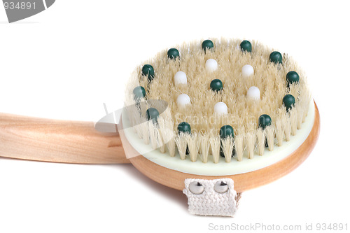 Image of Wooden massager with natural bristle