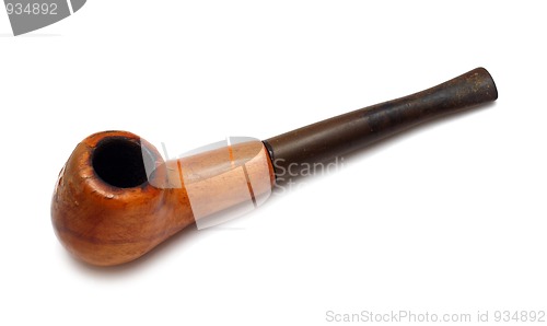 Image of old wooden tobacco-pipe