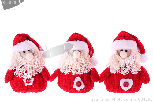 Image of Three Santa Clauses 